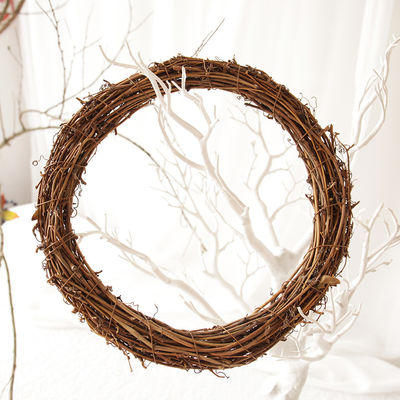 Feestelijke venster en deur hangende Rattan Ring Artifi voor 35cm Natuurlijke Grapevine Kransen