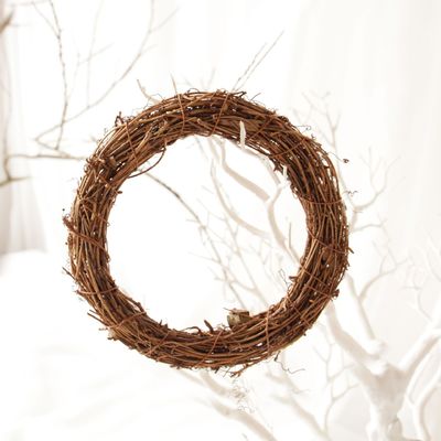 Feestelijke venster en deur hangende Rattan Ring Artifi voor 35cm Natuurlijke Grapevine Kransen