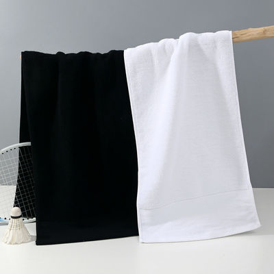 Home Hotel Traveling Spa Puur katoenen handdoek met aangepast logo wit zwart