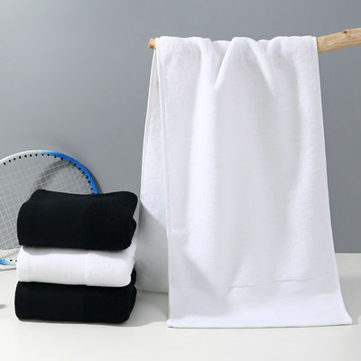 Home Hotel Traveling Spa Puur katoenen handdoek met aangepast logo wit zwart