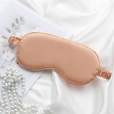 Comfortabel Unisex Ultra Smooth Blackout Silk Satin Slaapmasker met elastische band