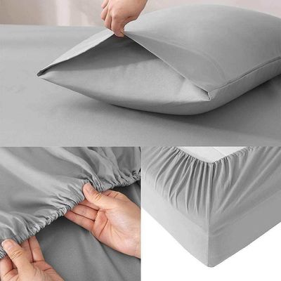 100% polyestervezel zacht geweven beddengoed set luxe comforter sets geborstelde microfiber