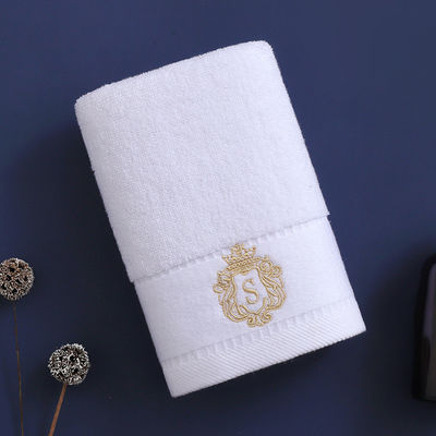 Dik katoenen gestreepte patroon Luxe Hotel handdoek set met geborduurd logo en OEM logo