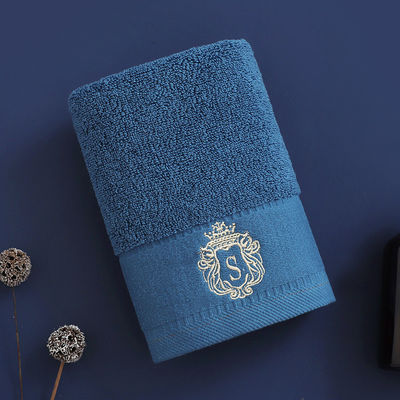 Dik katoenen gestreepte patroon Luxe Hotel handdoek set met geborduurd logo en OEM logo