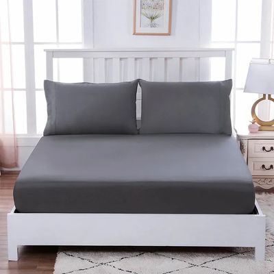 Super King Size Solid Microfiber beddengoed Set met geweven stof en OEM service