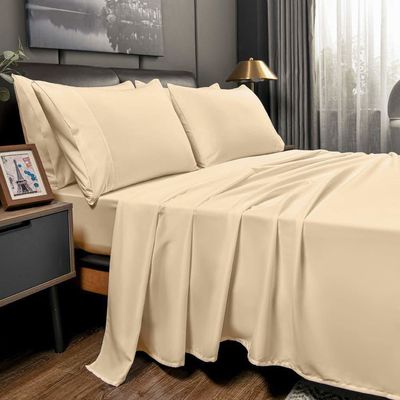 Duurzaam zacht bedset 1800TC Solid Egyptisch katoen bedden set