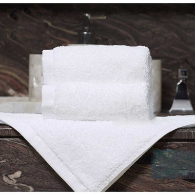 Gepersonaliseerd logo Luxe 5 Star Hotel Wit 100% katoen Dobby Face Hand Bath Towels Set