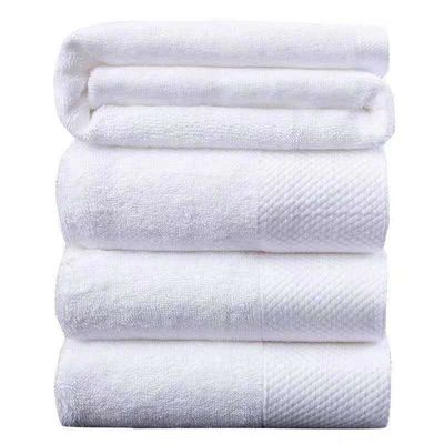 Ervaar het beste van de spa van huis en hotel met onze witte katoenen badhanddoek set