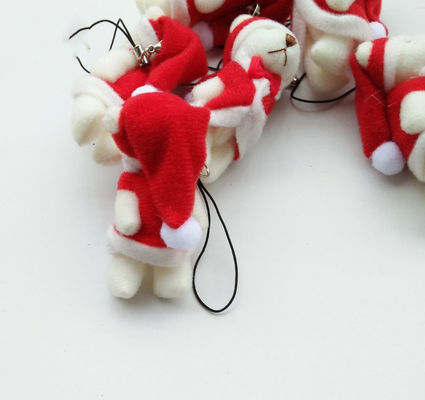 Mini Kerst Knuckle Bear 6cm Plush Toy Teddy Bear Doll Hanger met 6*3*2cm Grootte