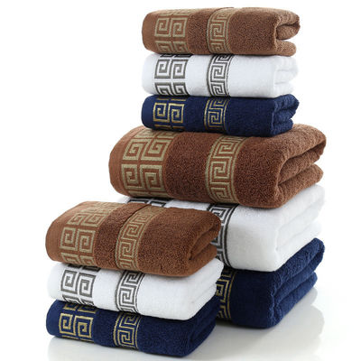 Verdikte absorberende 3pcs/1set Handdoeken voor thuis Hotel cadeau Duurzaam 100% katoenen stof