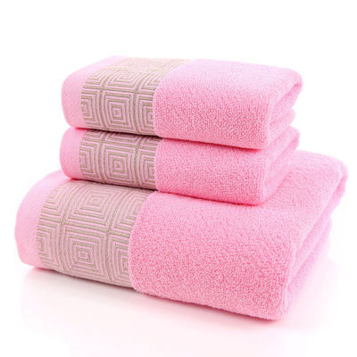 Verdikte absorberende 3pcs/1set Handdoeken voor thuis Hotel cadeau Duurzaam 100% katoenen stof