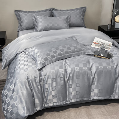 Luxe gepersonaliseerde Jacquard beddengoed sets collecties 4pcs kussenset dekbed sets