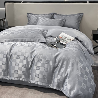 Luxe gepersonaliseerde Jacquard beddengoed sets collecties 4pcs kussenset dekbed sets