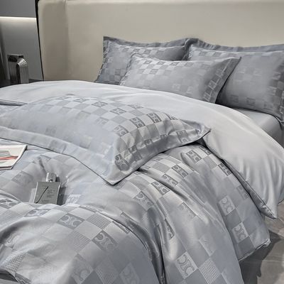 Luxe gepersonaliseerde Jacquard beddengoed sets collecties 4pcs kussenset dekbed sets