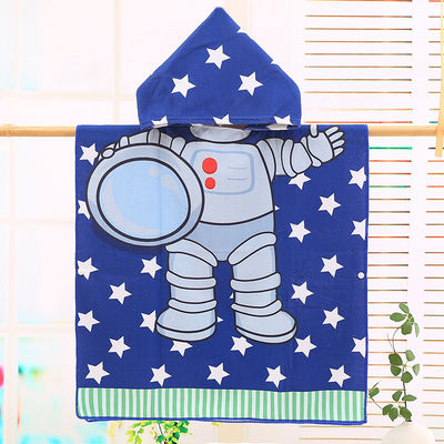 Design Home Microfiber Kinderen Hooded Cape badjas Cartoon Printing Wearable Bad Towel Spot