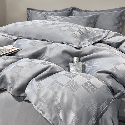 Luxe gepersonaliseerde Jacquard beddengoed sets collecties 4pcs kussenset dekbed sets