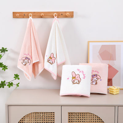 Home Melody Baby Bad Towel Set Coral Velvet Niet-vergieten Absorberend Geschenk Bruiloft Souvenir