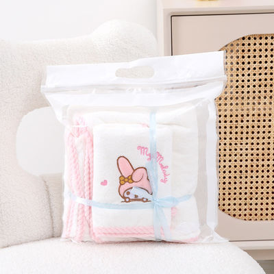 Home Melody Baby Bad Towel Set Coral Velvet Niet-vergieten Absorberend Geschenk Bruiloft Souvenir