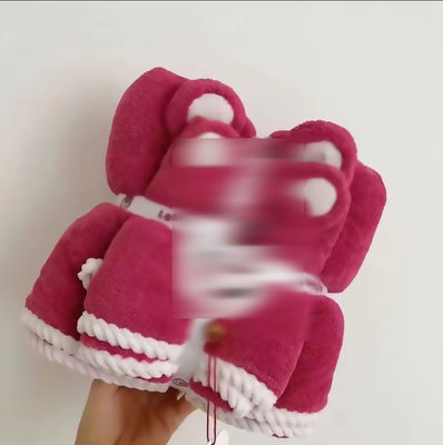2pcs set verdikte baddoek voor duurzaam koraal fluweelabsorberend handdoek