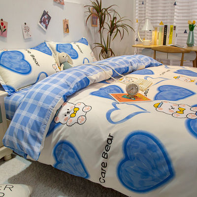 Hotel 4 stukken beddengoed set luxe dekbed dekbed dekbed beddek en 2pcs kussenset