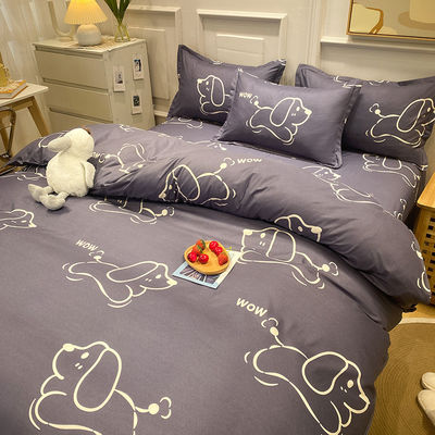 Hotel 4 stukken beddengoed set luxe dekbed dekbed dekbed beddek en 2pcs kussenset