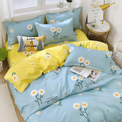 Hotel 4 stukken beddengoed set luxe dekbed dekbed dekbed beddek en 2pcs kussenset