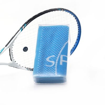 Kleurgeweven katoenen sporthanddoek 27.5*110 Grootte Logo Perfect voor badminton en tennis