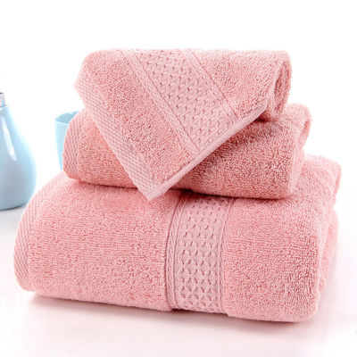 100% katoenen handdoek set perfect voor sport hotel 3-stuk geschenkdoos 35 * 75cm en 70 * 140cm