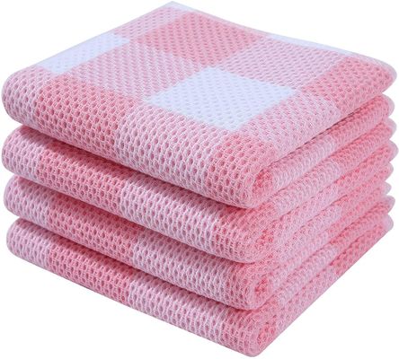 Verdichte vierkant wafel handdoek katoen materiaal voor absorberend cadeau fabrikanten Spot