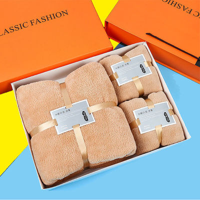 Netzak en cadeau doos inclusief Microfiber Adult Handdoek Set Baddoek 70*140cm voor SPA