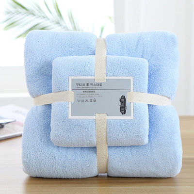 Coral Fleece koelende Turkse handdoek Set 5 sterren kleurrijke Zero Twist Gift Set Badhanddoek