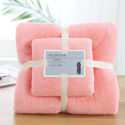 Coral Fleece koelende Turkse handdoek Set 5 sterren kleurrijke Zero Twist Gift Set Badhanddoek