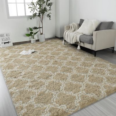 Reizen Fluffy Geometrisch tapijt voor kinderen Kinderdagverblijf Niet-slip Moderne ruimte tapijt gemaakt van polyester