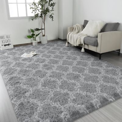 Reizen Fluffy Geometrisch tapijt voor kinderen Kinderdagverblijf Niet-slip Moderne ruimte tapijt gemaakt van polyester
