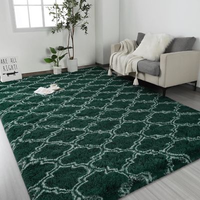 Reizen Fluffy Geometrisch tapijt voor kinderen Kinderdagverblijf Niet-slip Moderne ruimte tapijt gemaakt van polyester