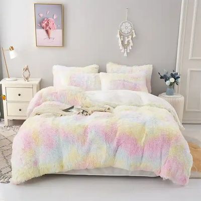 Blauwe stropdas, kleurstof, glijdend, chagrijnig, warme mink, fluwelen dekbed voor de winter 500TC cadeautjes