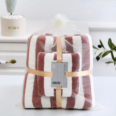 Soft en absorberend Microfiber Coral Fleece Cation Bath Towel Set voor alle leeftijden