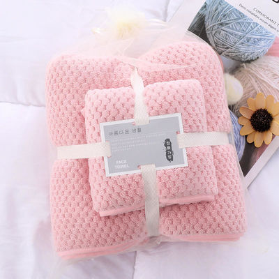 Soft en absorberend Microfiber Coral Fleece Cation Bath Towel Set voor alle leeftijden