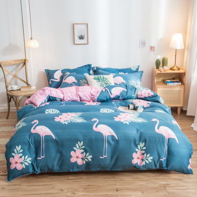 Reactief drukken Luxe 4pcs beddengoed Set voor aangepaste Single Double Queen King Size