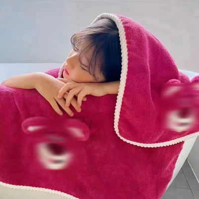 Super Sterk Water Absorptie Home Baby Bad Towel Set Coral Velvet Set met Cartoon Pattern