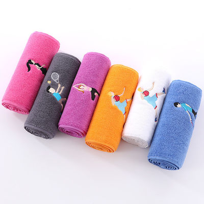 Pure katoenen sporthanddoek voor alle leeftijden Plain weefsel Zweet-Wicking en water-absorberend
