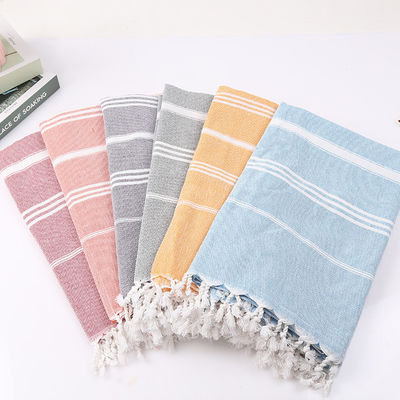 Rechthoekige katoenen handdoek Natuur Biologische Aangepaste Zandvrije Turkse 100% katoenen Microfiber