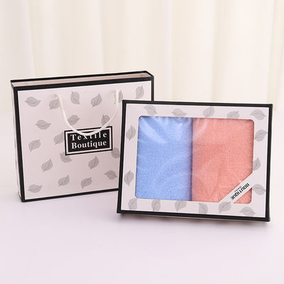 3 stukken badhanddoek geschenk set volwassen koraal fluweel handdoek met doos en microfiber handdoeken