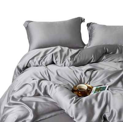 19 mm draadgetal Fitted Sheet Set 100% Silk Oeko-TEX Certified Duvet Cover inbegrepen