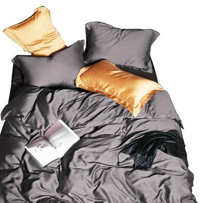 19 mm draadgetal Fitted Sheet Set 100% Silk Oeko-TEX Certified Duvet Cover inbegrepen