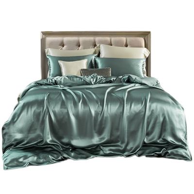 19 mm draadgetal Fitted Sheet Set 100% Silk Oeko-TEX Certified Duvet Cover inbegrepen