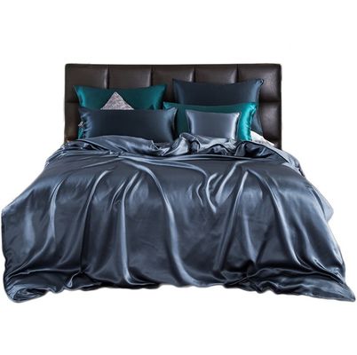 19 mm draadgetal Fitted Sheet Set 100% Silk Oeko-TEX Certified Duvet Cover inbegrepen