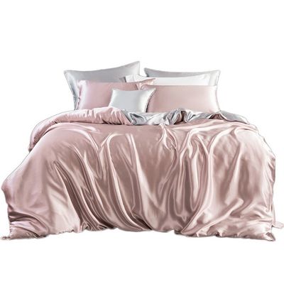 19 mm draadgetal Fitted Sheet Set 100% Silk Oeko-TEX Certified Duvet Cover inbegrepen