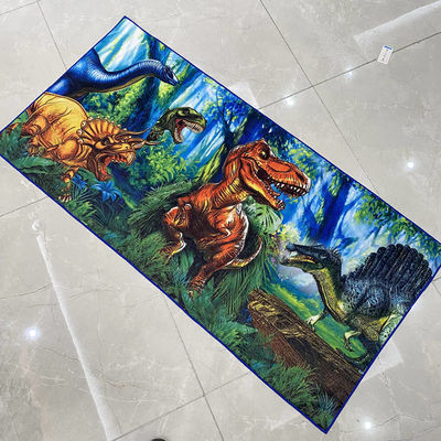 Gepersonaliseerde ontwerpen ondersteund superzacht geprint microfiber 100% polyester strand handdoek
