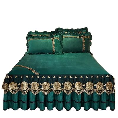 Luxe borduurlabel Comfortabel trouwdekbed met katoenvulling
